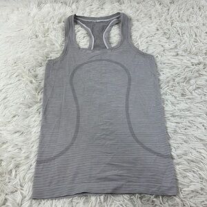Lululemon Swiftly Tech Tank Hyper Stripe Black White